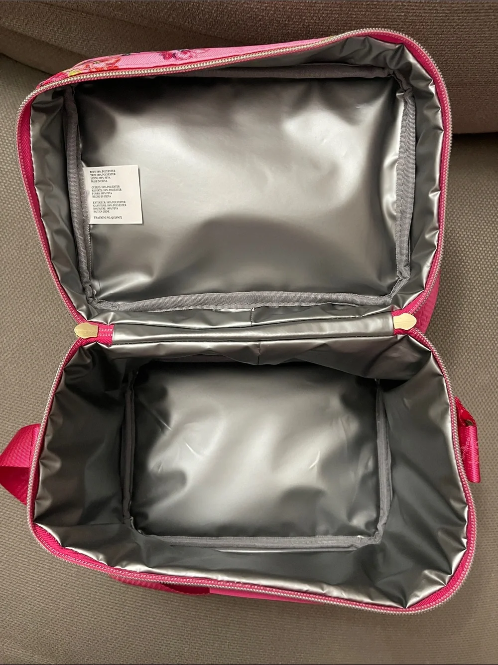 Betsey Johnson Pink Floral lunch bag